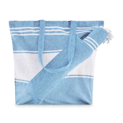 HUMMUM - Borsa da spiaggia con telo