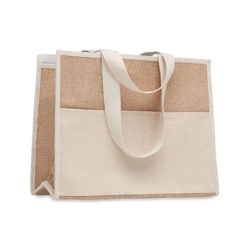 CAMPO DE GELI - Shopper in tela e juta