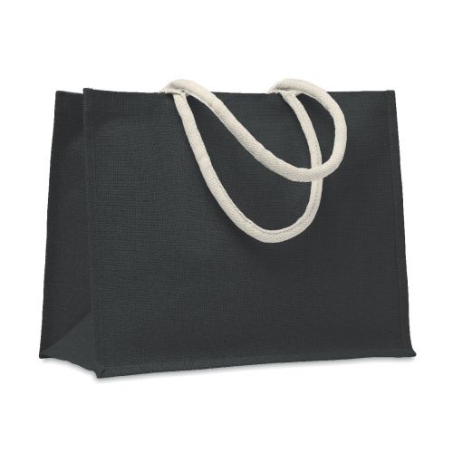 AURA - Borsa in iuta. manici in cotone