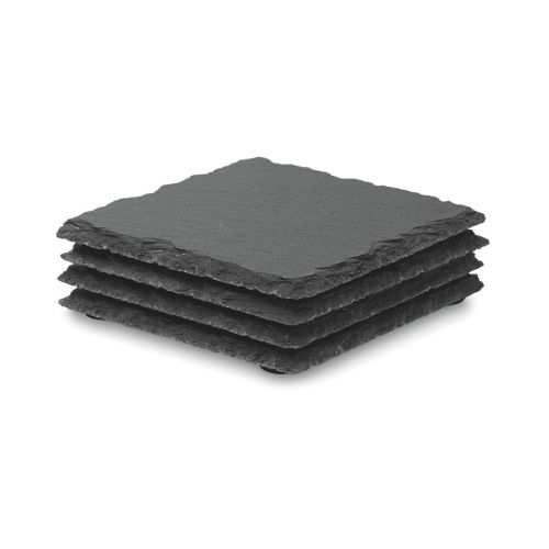 SLATE4 - Sottobicchieri con base in eva