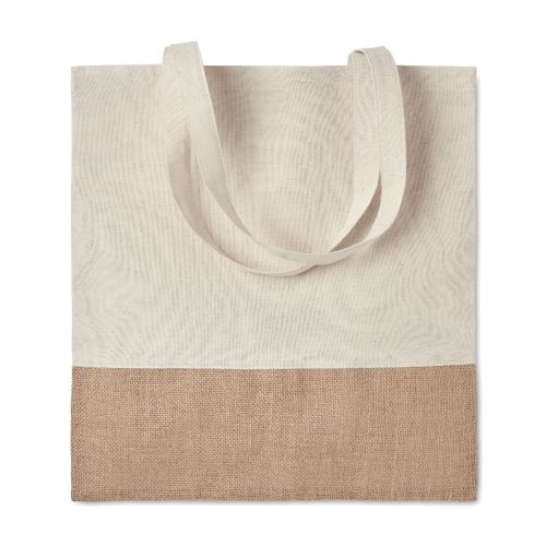 INDIA TOTE - Shopper con dettagli in juta