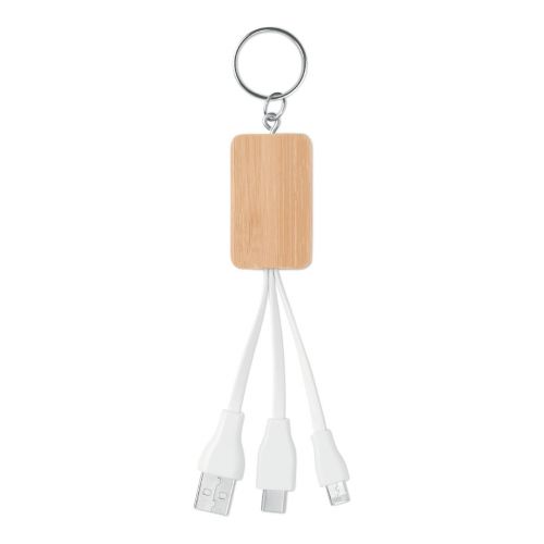 CLAUER - Cavo 3 in 1 in bamboo