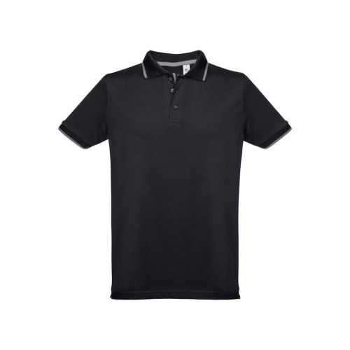 THC ROME - Polo da uomo in cotone bicolore