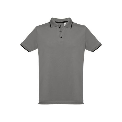 THC ROME - Polo da uomo in cotone bicolore