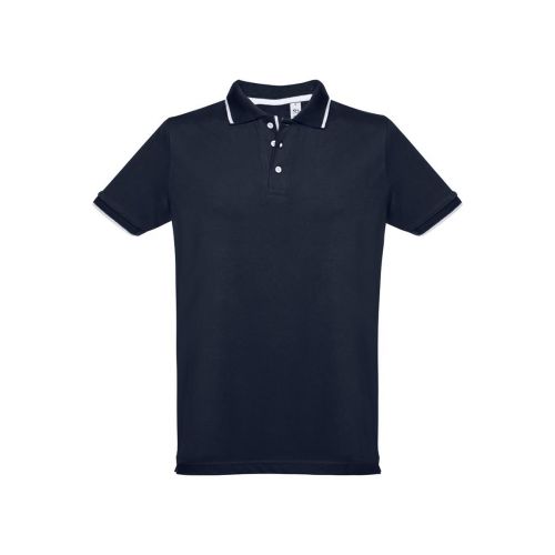 THC ROME - Polo da uomo in cotone bicolore