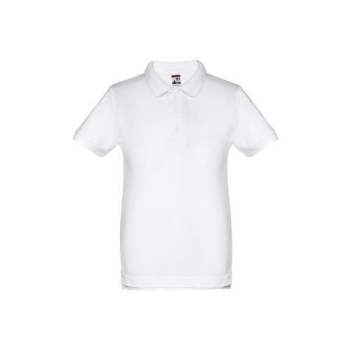 THC ADAM KIDS WH - Polo a maniche corte per bambini (unisex). colore bianco