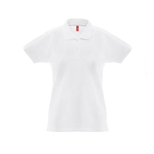 THC MONACO WOMEN WH - Polo da donna a maniche corte in cotone piqué