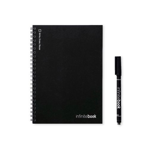 INFINITEBOOK PLAIN A5 - Infinitebook con copertina flessibile e 15 pagine bianche stile lavagna bianca