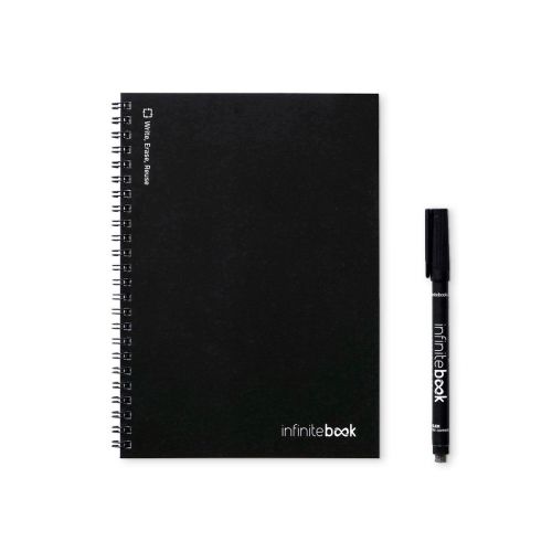 INFINITEBOOK LINED A5 - Infinitebook con copertina flessibile e 15 pagine bianche stile lavagna bianca