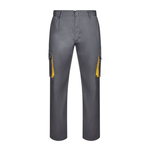 VL HYPNOS - Pantaloni in twill bicolore con diverse tasche (200g/m²), in cotone (35%) e poliestere (65%)