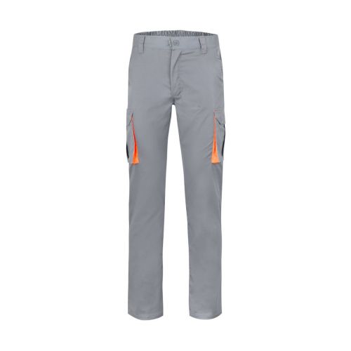 VL HYPNOS - Pantaloni in twill bicolore con diverse tasche (200g/m²), in cotone (35%) e poliestere (65%)