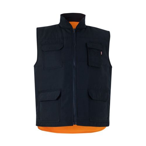 VL DIANA - Gilet imbottito (220g/m²), reversibile e con diverse tasche, in poliestere (100%), con chiusura a zip e tirante reversibile