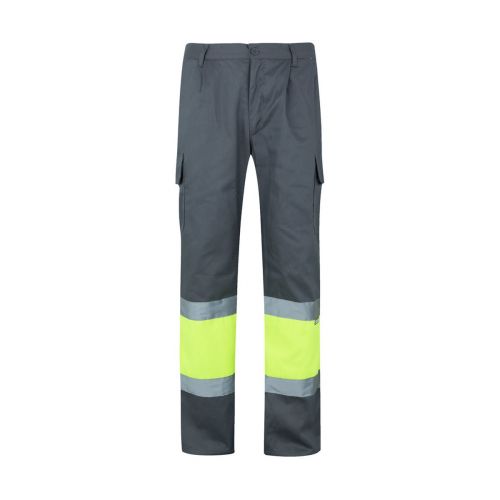 VL ATHENA - Pantaloni in twill bicolore, foderati, con diverse tasche, in cotone (20%) e poliestere (80%)