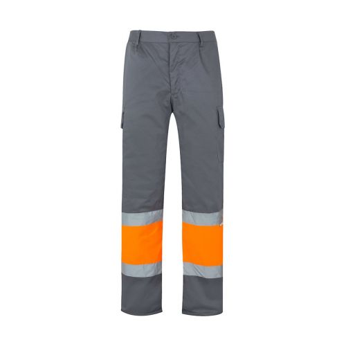 VL ATHENA - Pantaloni in twill bicolore, foderati, con diverse tasche, in cotone (20%) e poliestere (80%)