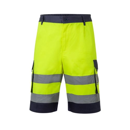 VL HADES - Bermuda bicolore con diverse tasche (210g/m²), in cotone (20%) e poliestere (80%)