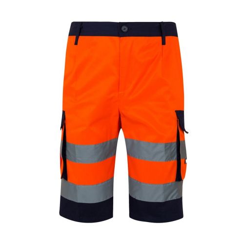VL HADES - Bermuda bicolore con diverse tasche (210g/m²), in cotone (20%) e poliestere (80%)
