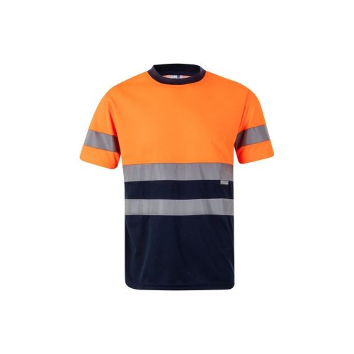 VL BRAHMA - T-shirt tecnica bicolore bird-eye (140g/m²), in poliestere (100%)