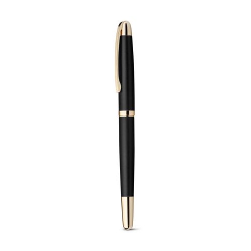 EZEKIEL ROLLER - Penna roller in metallo con dettagli in oro