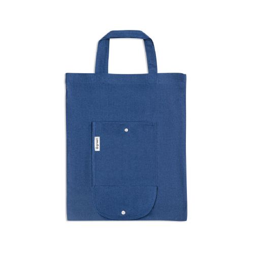 SIENA - Borsa pieghevole in cotone (50%), cotone riciclato (30%) e poliestere (20% rPET) (140 g/m²)