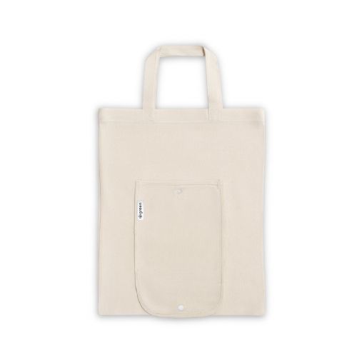 BEIRUT - Borsa pieghevole in cotone (50%), cotone riciclato (30%) e poliestere (20% rPET) (140 g/m²)