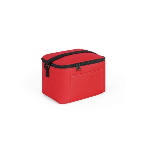 CANCUN - Borsa termica in poliestere riciclato 600D con cinghia regolabile 7 L
