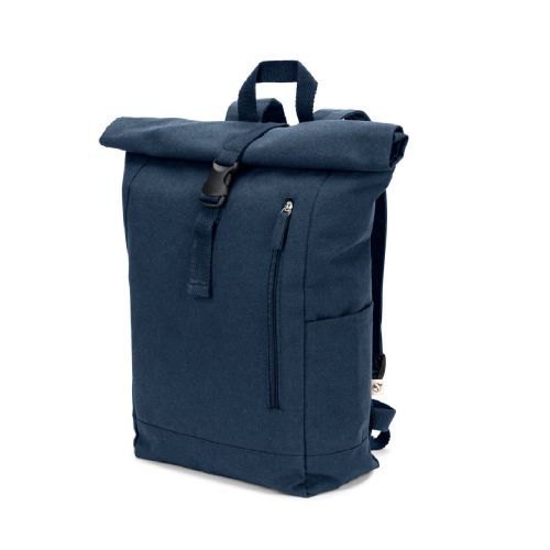SAINT - Zaino “roll top” in cotone riciclato e poliestere riciclato (380 g/m²)
