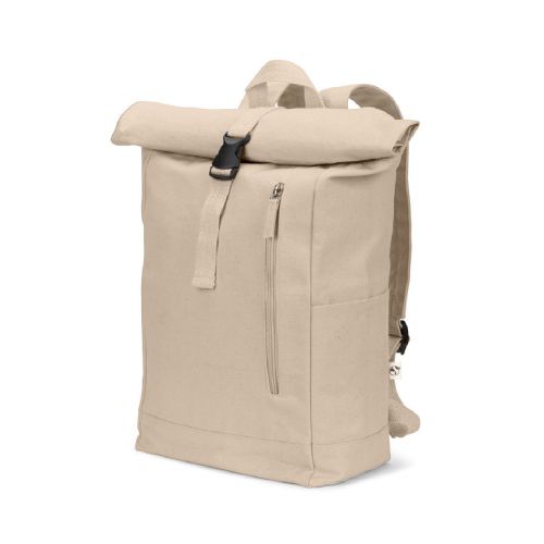 SAINT - Zaino “roll top” in cotone riciclato e poliestere riciclato (380 g/m²)