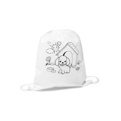 DRAWS - Zaino a sacca con disegno da colorare (80 g/m²)