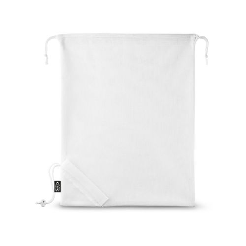 BOLZANO - Borsa pieghevole in maglia e poliestere riciclato 190T (100% rPET)