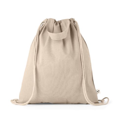 RISSANI - Zaino a sacca con cotone riciclato (70%) e poliestere (30% rPET) (140 g/m²)