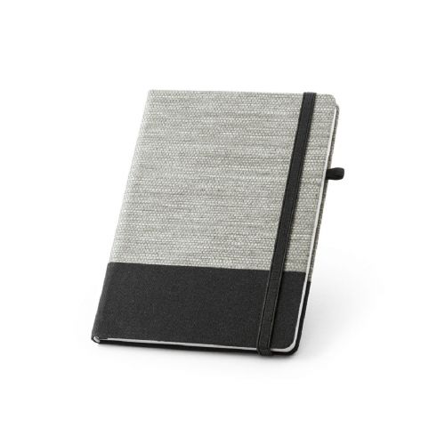 ROUSSEAU - Block notes A5 in in fibra di paglia e tela di cotone con fogli a righe