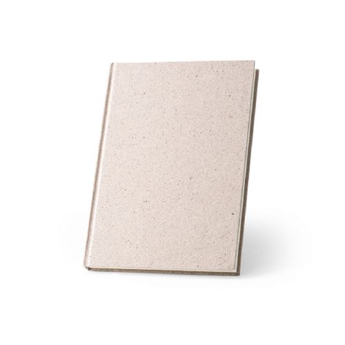 ORGANIC RIGID - Block notes A5 con copertina rigida fabbricata tramite la materia organica degli elefanti (80%)