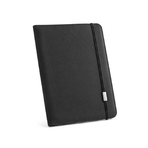 EMERGE FOLDER II - Cartella A4 in in poliestere riciclato (100% rPET) 300D con chiusura ad elastico