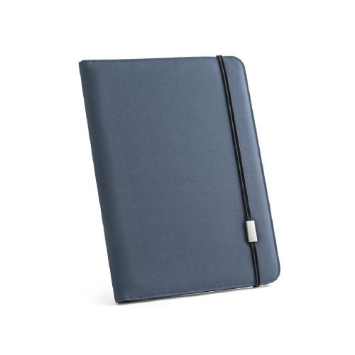 EMERGE FOLDER II - Cartella A4 in in poliestere riciclato (100% rPET) 300D con chiusura ad elastico