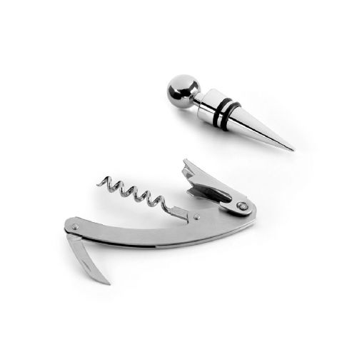 BARREL - Set da vino in zinco e acciaio inox