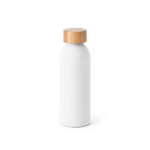 QUETA - Bottiglia in alluminio con coperchio in bambù 550 mL