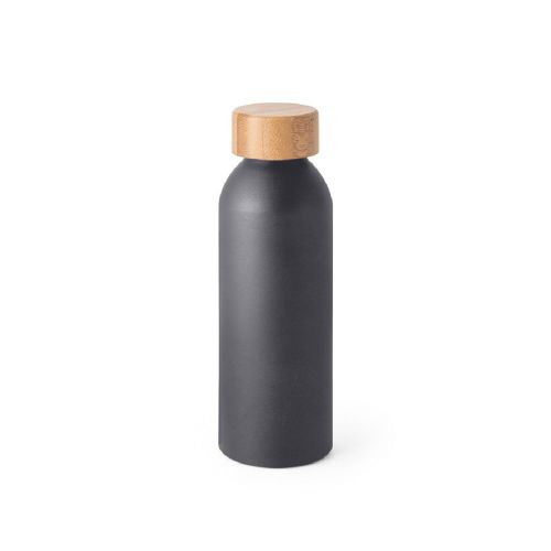 QUETA - Bottiglia in alluminio con coperchio in bambù 550 mL