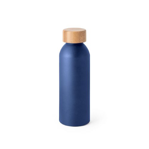 QUETA - Bottiglia in alluminio con coperchio in bambù 550 mL