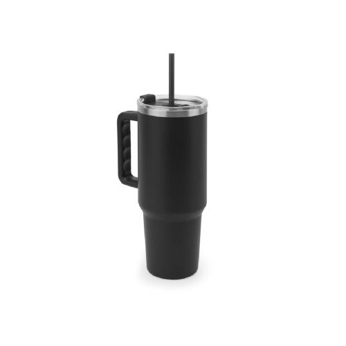 JOYNER XL - Tazza da viaggio grande in acciaio inossidabile (riciclata al 91%) con doppia parete isolata sottovuoto e finitura opaca da 1300 ml