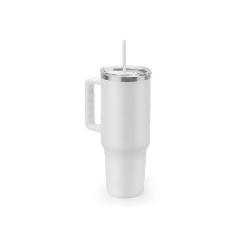 JOYNER XL - Tazza da viaggio grande in acciaio inossidabile (riciclata al 91%) con doppia parete isolata sottovuoto e finitura opaca da 1300 ml
