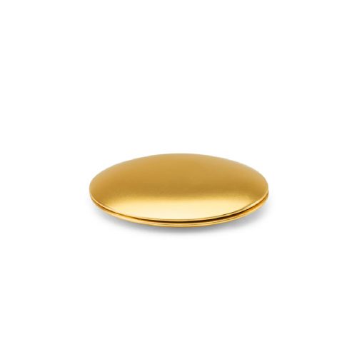 KAYLA - Specchio rotondo bifacciale in alluminiocon chiusura magnetica