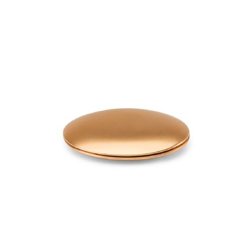 KAYLA - Specchio rotondo bifacciale in alluminiocon chiusura magnetica