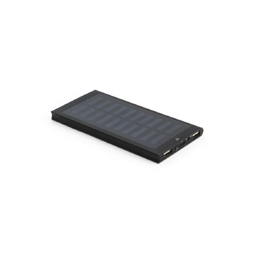 CLERK - Power bank da 8'000 mAh con pannello solare in alluminio 100% riciclato