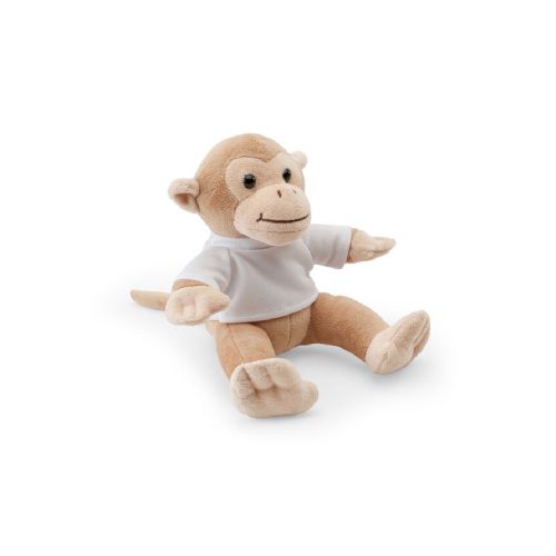MONKY - Peluche a forma di scimmia con maglietta