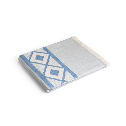 MALEK - Telo multifunzionale e da bagno (350g/m²) realizzato in cotone leggero e resistente (85%) e cotone riciclato (15%)