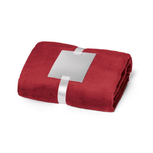 DYLEAF - Coperta in pile da (240 g/m²) con nastro e cartoncino personalizzabile