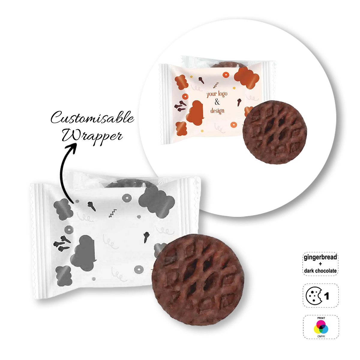 PREMIUM COOKIE - morbido biscotto speziato, 107x75 mm | GL810703A
