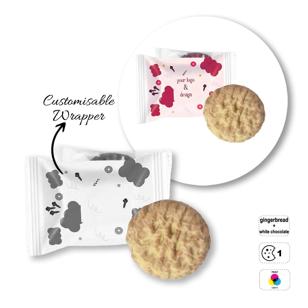 PREMIUM COOKIE - morbido biscotto speziato, 107x75 mm | GL810703B