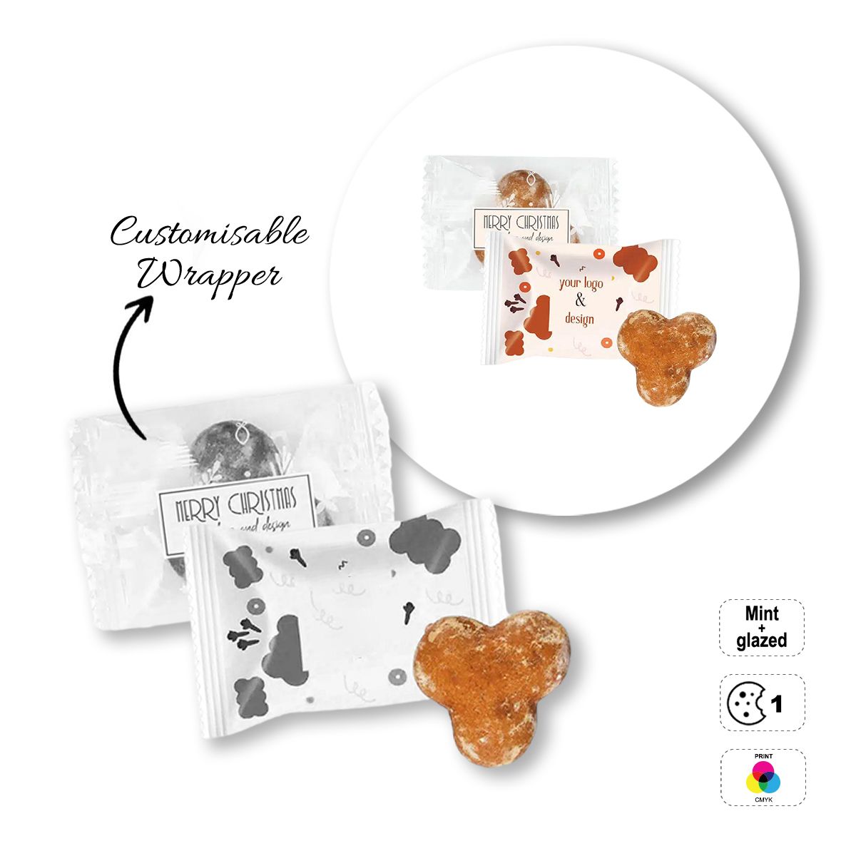 PREMIUM COOKIE - morbido biscotto speziato, 81x55 mm | GL810703D