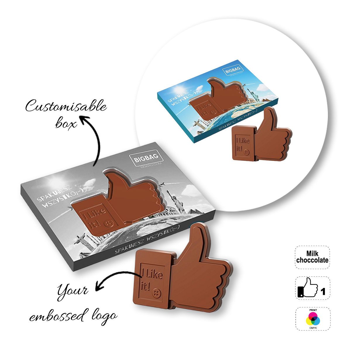 CHOCO4MAT E - barretta di cioccolato, diverse forme, 182x132x15 mm | GL811109A